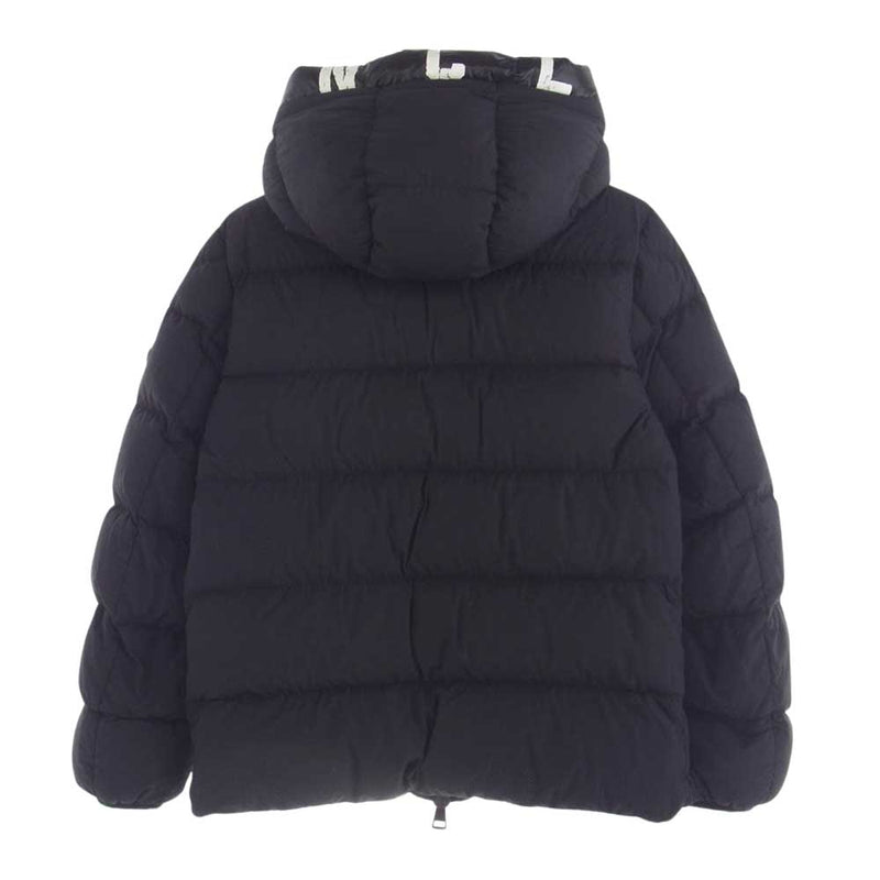 MONCLER モンクレール 19AW E20914131585 DUBOIS デュボア フード ロゴ ダウン ジャケット ブラック系 1【中古】