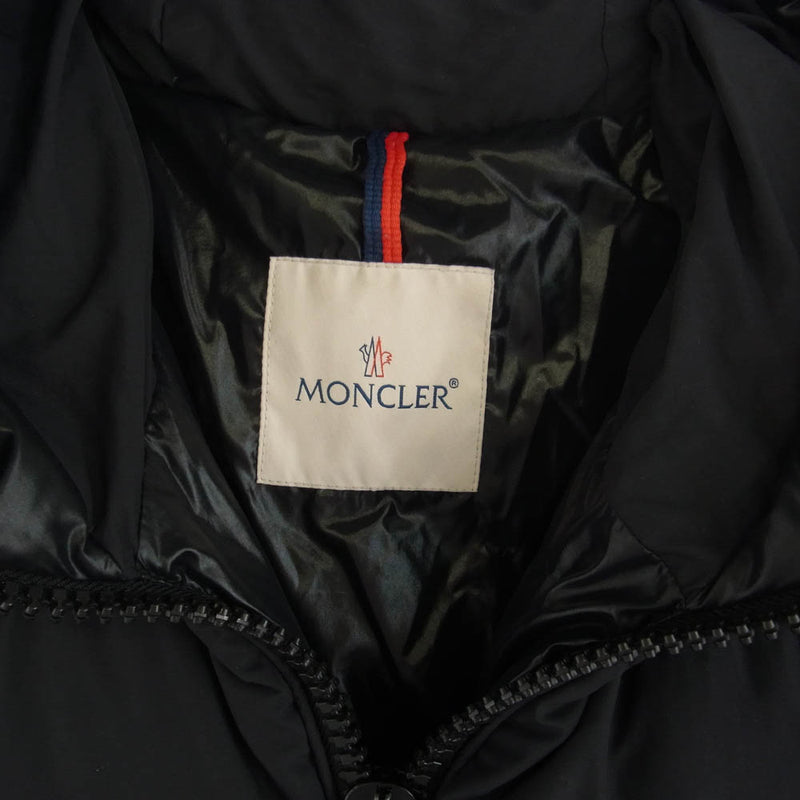 MONCLER モンクレール 19AW E20914131585 DUBOIS デュボア フード ロゴ ダウン ジャケット ブラック系 1【中古】