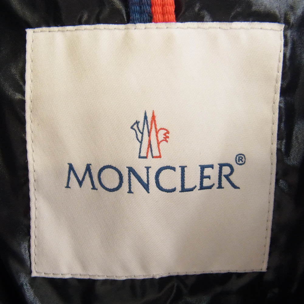 MONCLER モンクレール 19AW E20914131585 DUBOIS デュボア フード ロゴ ダウン ジャケット ブラック系 1【中古】