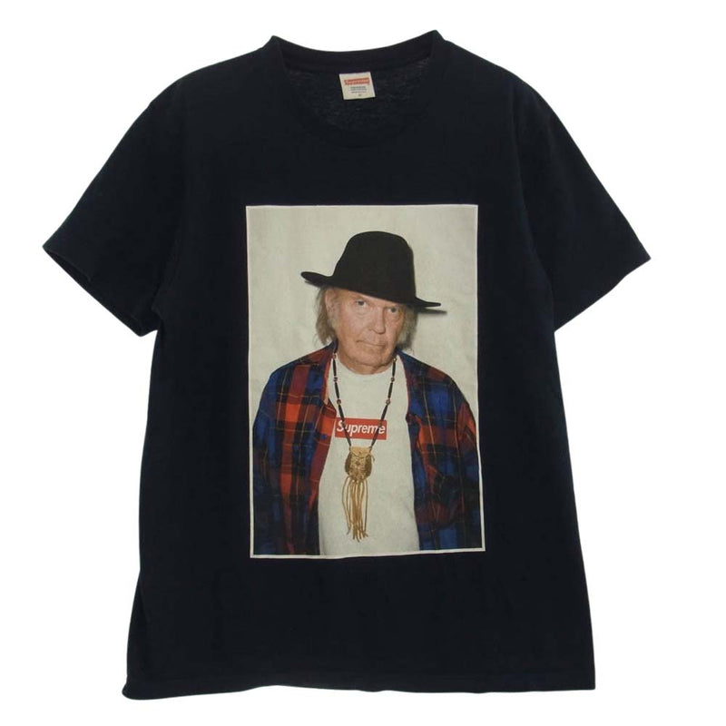 Supreme シュプリーム 15SS Neil Young Tee ニール ヤング 半袖 Tシャツ ネイビー Mサイズ ネイビー系 M【中古】