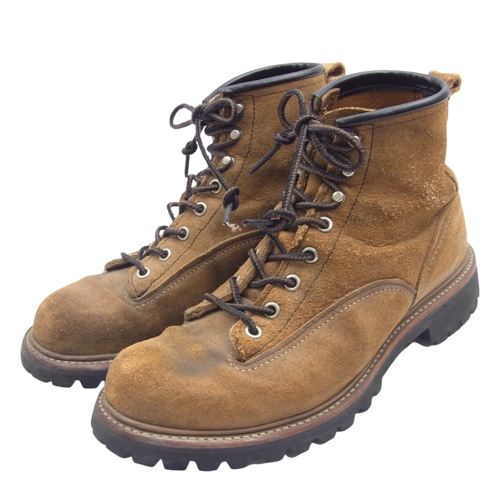 RED WING レッドウィング ラインマン ブーツ スエード レザー ブーツ ブラウン系 25cm【中古】