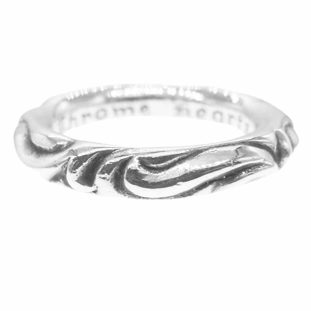 CHROME HEARTS クロムハーツ（原本有） SCROLL BAND RING スクロール バンド リング シルバー系 15号【中古】