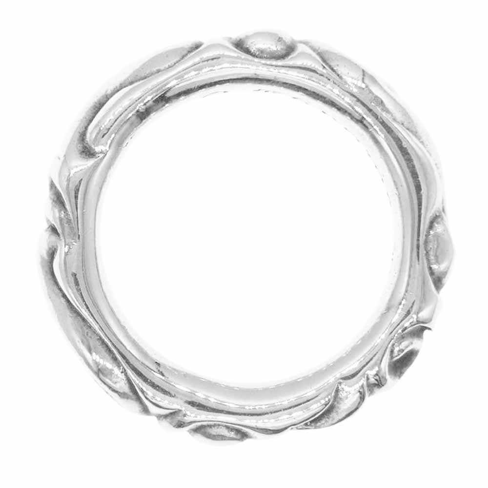 CHROME HEARTS クロムハーツ（原本有） SCROLL BAND RING スクロール バンド リング シルバー系 15号【中古】