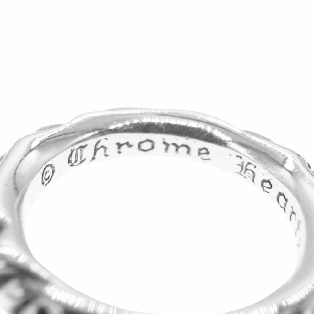 CHROME HEARTS クロムハーツ（原本有） SCROLL BAND RING スクロール バンド リング シルバー系 15号【中古】