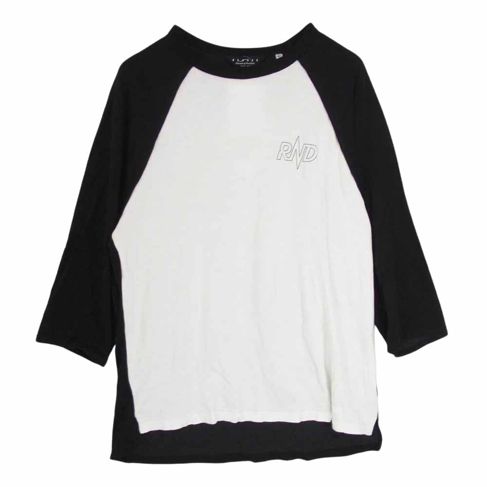RENDER レンダー RDC922 Two Tone Raglan Tee ロゴ ラグラン リンガー Tシャツ ブラック系 3【中古】