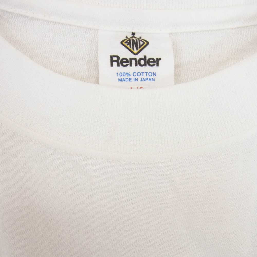 RENDER レンダー RDC925 S/S PRINT TEE A プリント 半袖 Tシャツ ホワイト系 L【中古】