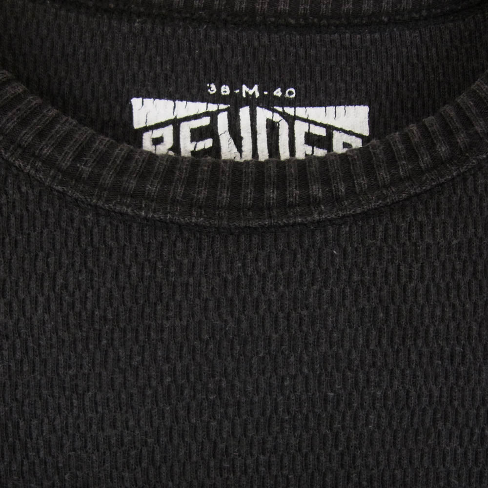 RENDER レンダー ドッキング サーマル カットソー 長袖 Tシャツ ブラック系 M【中古】