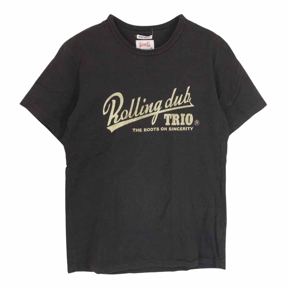 LOST CONTROL ロストコントロール RDT-TS-01 Rolling dub TRIO ロゴ 半袖 Tシャツ ブラック系 3【中古】