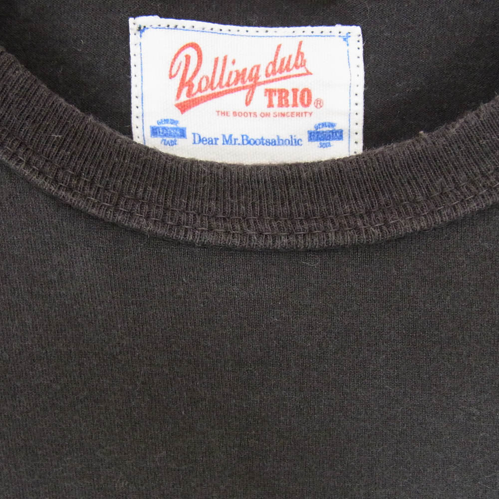 LOST CONTROL ロストコントロール RDT-TS-01 Rolling dub TRIO ロゴ 半袖 Tシャツ ブラック系 3【中古】
