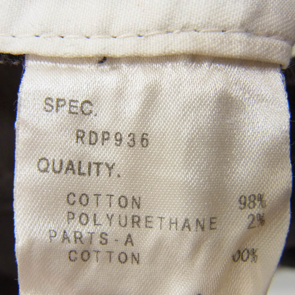 RENDER レンダー RDP936 SINGLE PLEATS TROUSERS トラウザー パンツ チャコール系 2【中古】