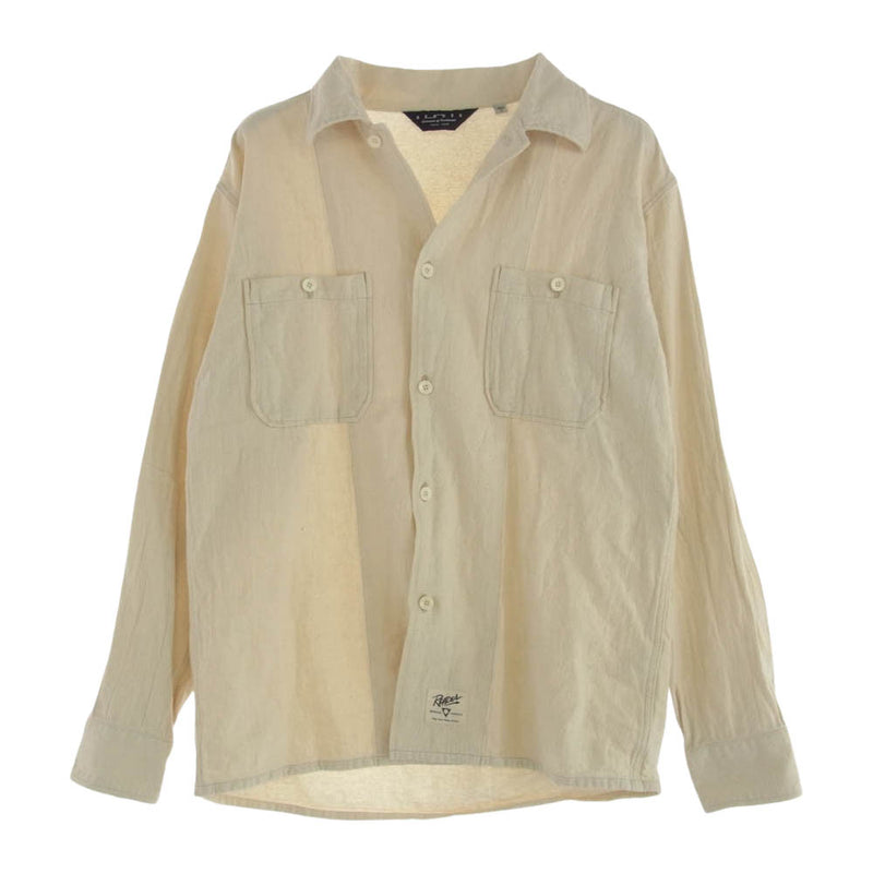 RENDER レンダー RDS915 COTTON SILK NEP SHIRT コットンシルクネップシャツ シルク混 長袖 シャツ オフホワイト系 2【中古】