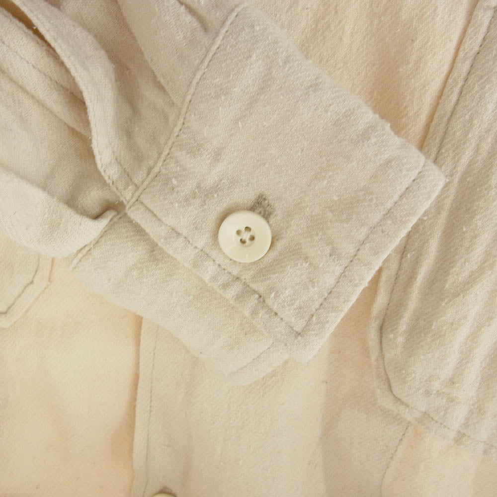RENDER レンダー RDS915 COTTON SILK NEP SHIRT コットンシルクネップシャツ シルク混 長袖 シャツ オフホワイト系 2【中古】
