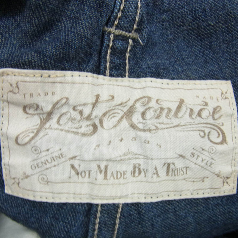 LOST CONTROL ロストコントロール L20S1-3031 CHORE PANTS チョア デニム ワーク パンツ インディゴブルー系 3【中古】