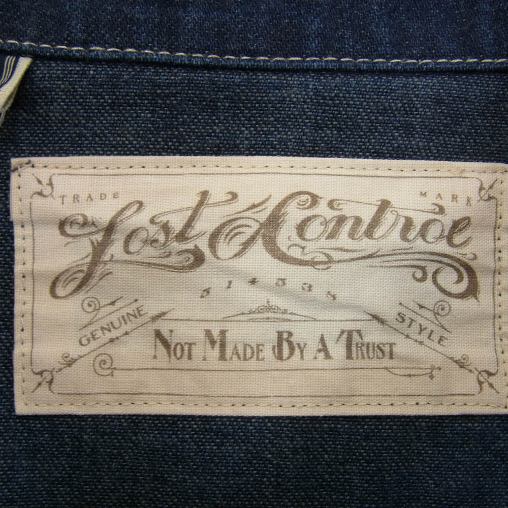 LOST CONTROL ロストコントロール L20S1-4024 デニム カバーオール ジャケット インディゴブルー系 3【中古】
