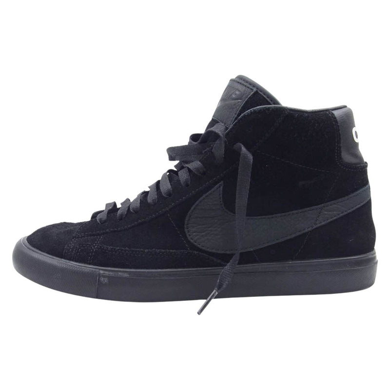 NIKE ナイキ 704571-001 ×BLACK COMME DES GARCONS BLAZER ブラック コム デ・ギャルソン ブレザー ハイカット スニーカー ブラック系 27cm【中古】