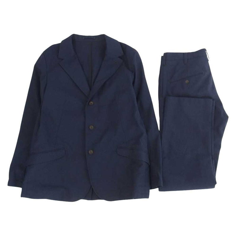 LOST CONTROL ロストコントロール L20S1-4021  L20S1-3026 WORKERS TAILOR JACKET TIGHT TROUSERS -TC- ワーク テーラー ジャケット ライト トラウザー パンツ セットアップ ネイビー系 3【中古】