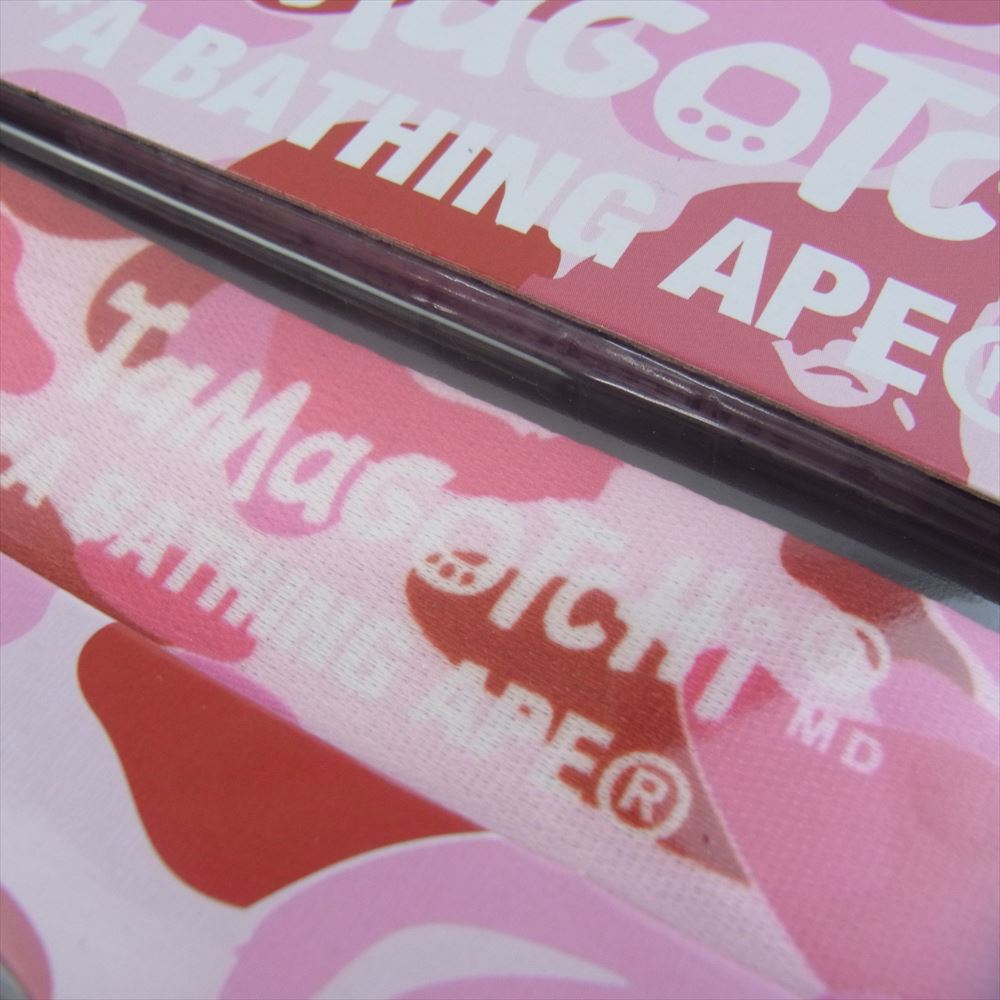 A BATHING APE アベイシングエイプ ABC Original Camo Tamagotchi オリジナルカモ 迷彩 たまごっち ピンク系【新古品】【未使用】【中古】