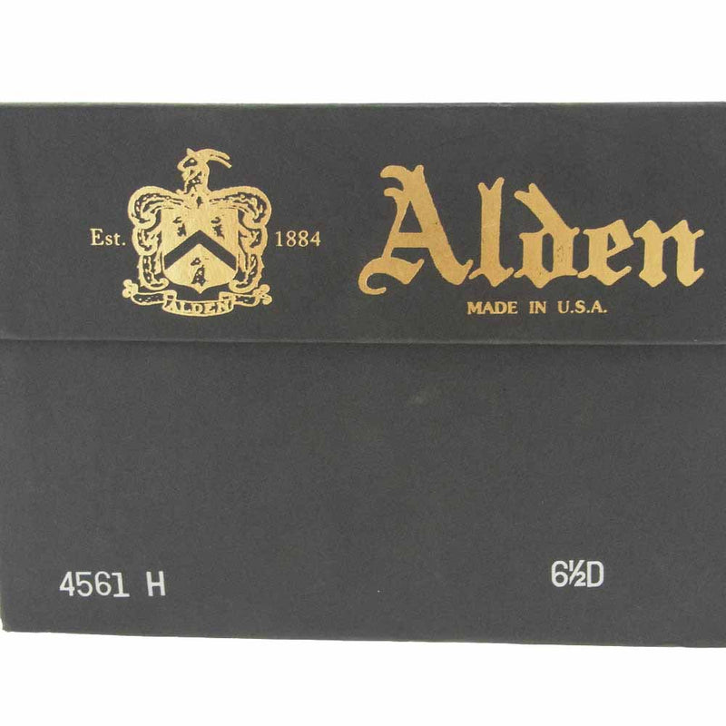 ALDEN オールデン 4561H ダークバーガンディコードバン プレーントゥ レースアップ ブーツ ブラウン系 US6.5D【中古】