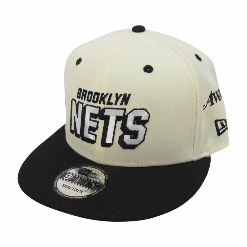 NEW ERA ニューエラ ブルックリンネッツ チーム キャップ ホワイト系【美品】【中古】