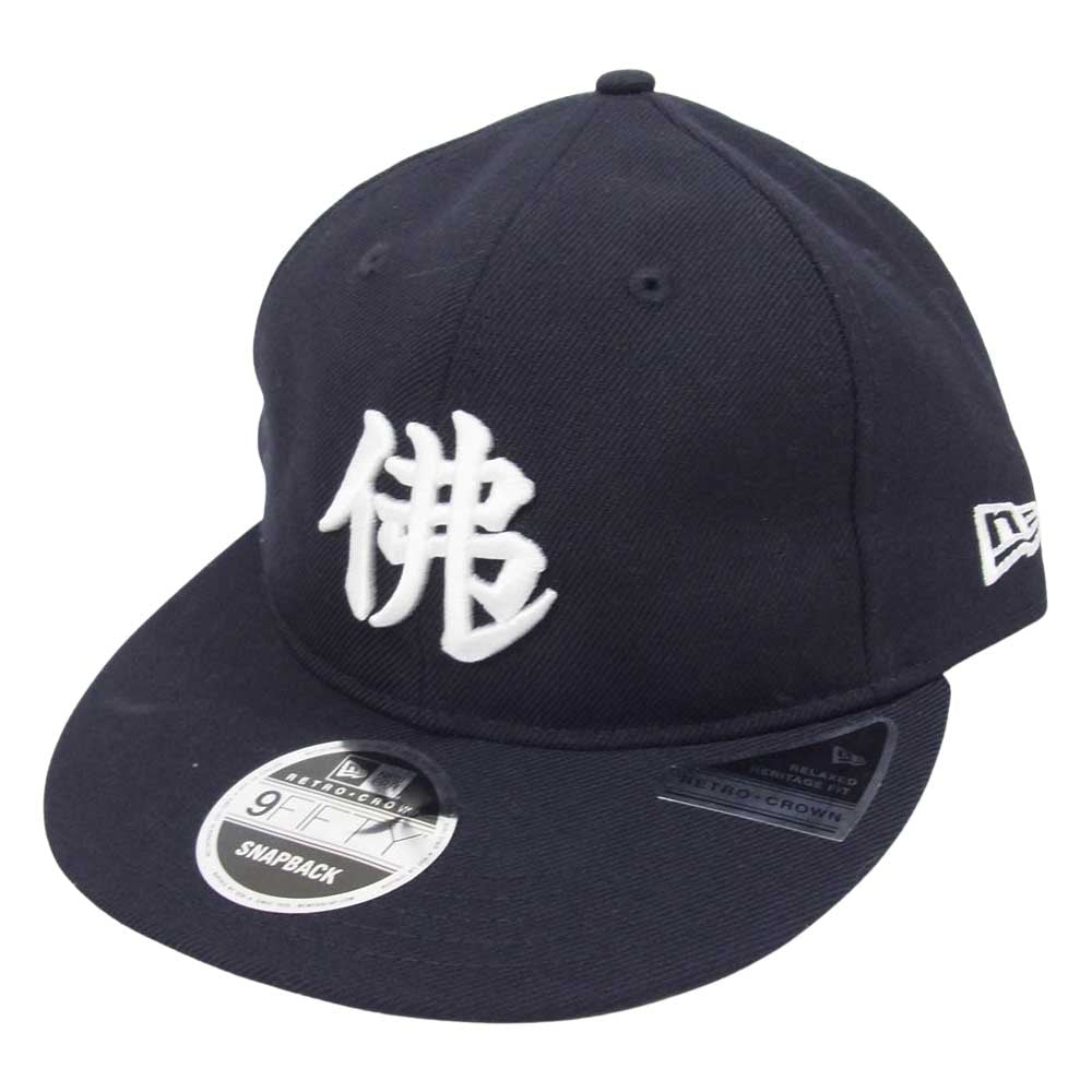 NEW ERA ニューエラ BUDDHA BRAND RC 9FIFTY ブッダブランド 佛陀 キャップ ネイビー系【美品】【中古】