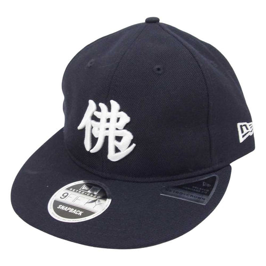NEW ERA ニューエラ BUDDHA BRAND RC 9FIFTY ブッダブランド 佛陀 キャップ ネイビー系【美品】【中古】