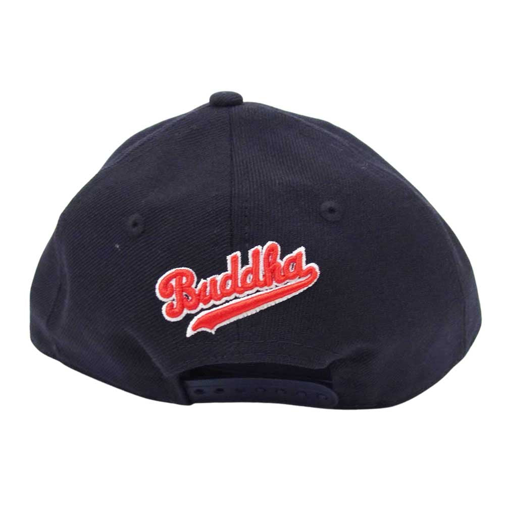 NEW ERA ニューエラ BUDDHA BRAND RC 9FIFTY ブッダブランド 佛陀 キャップ ネイビー系【美品】【中古】