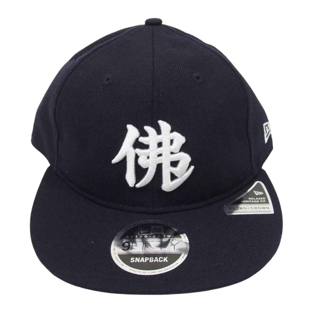 NEW ERA ニューエラ BUDDHA BRAND RC 9FIFTY ブッダブランド 佛陀 キャップ ネイビー系【美品】【中古】