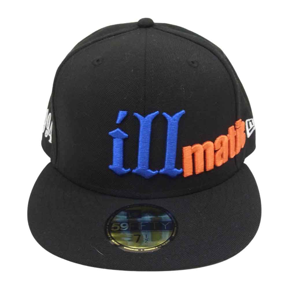 NEW ERA ニューエラ × NAS × APPLEBUM イルマティック キャップ ブラック系 7 1/2【美品】【中古】
