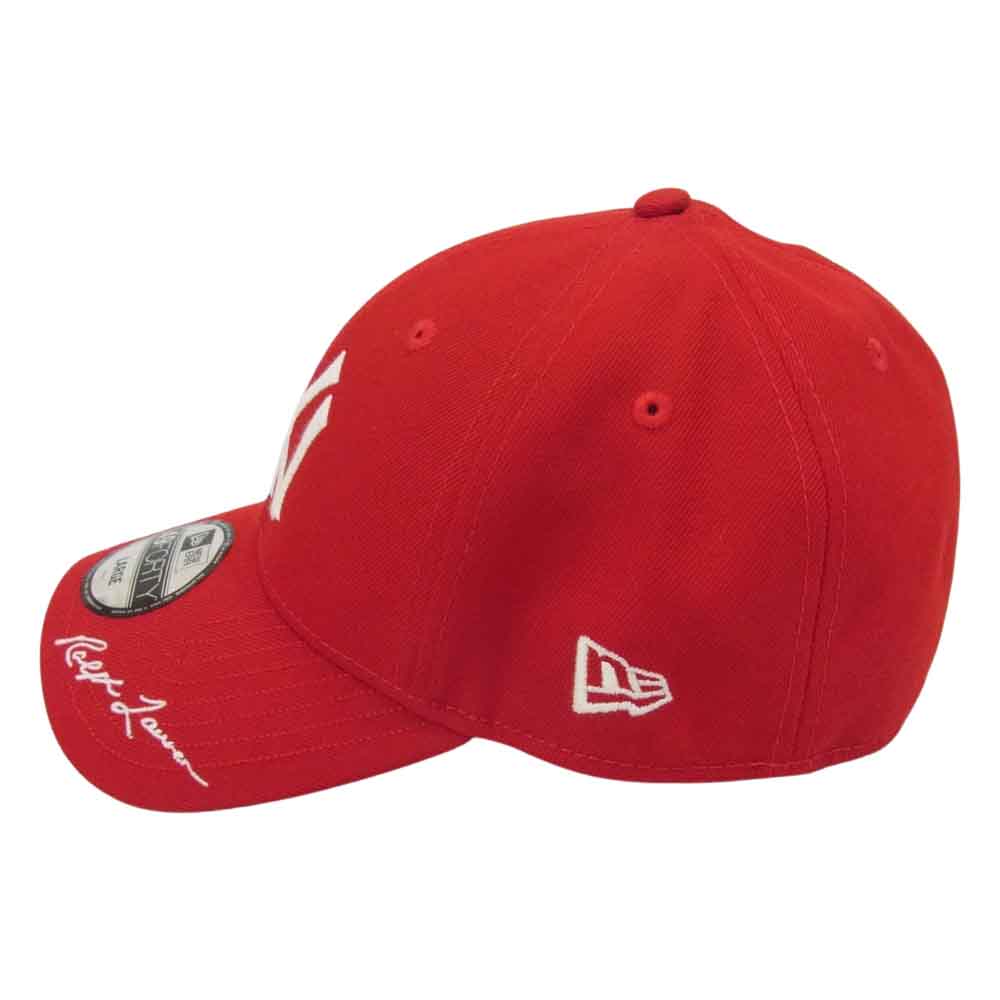 NEW ERA ニューエラ × Polo Ralph Lauren NY Yankees Cap  ヤンキース ポロラルフローレン キャップ レッド系 L【美品】【中古】