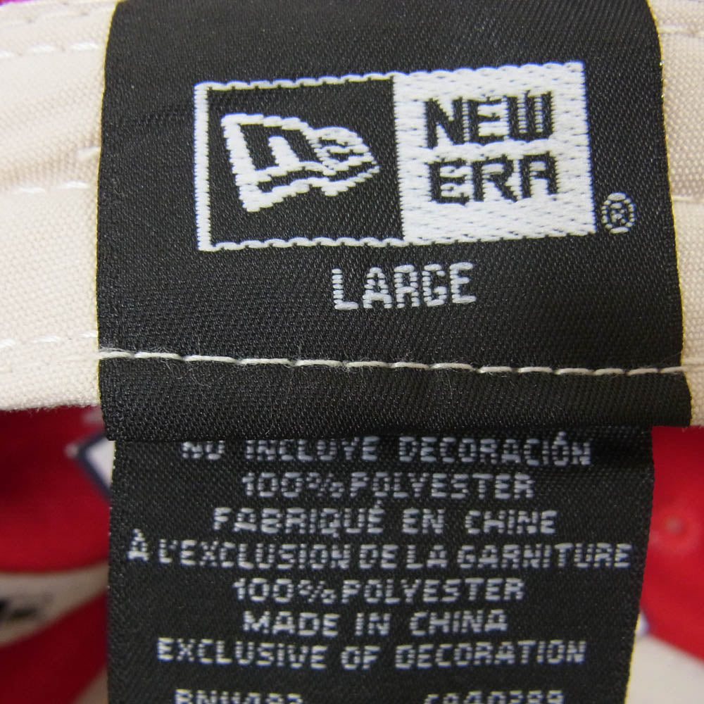 NEW ERA ニューエラ × Polo Ralph Lauren NY Yankees Cap  ヤンキース ポロラルフローレン キャップ レッド系 L【美品】【中古】