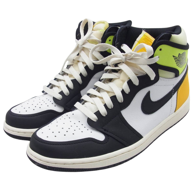 NIKE AIR JORDAN ナイキ ジョーダン 555088-118 Air Jordan 1 High OG Volt Gold エアジョーダン1 ハイ OG ボルトゴールド スニーカー ブラック系 ホワイト系 マルチカラー系 27cm【中古】