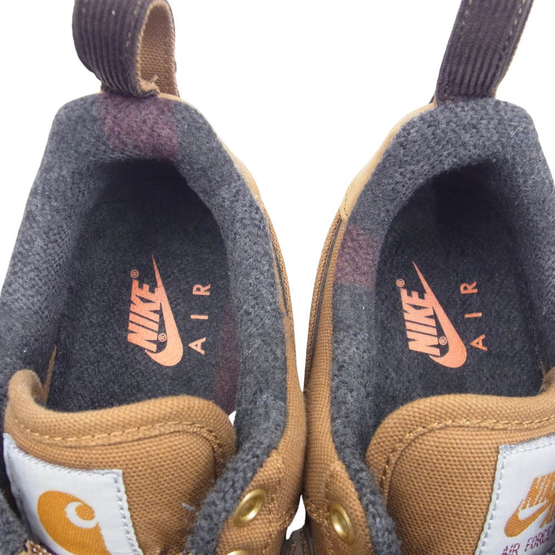 NIKE ナイキ AV4113-200 AIR FORCE 1 LOW CARHARTT WIP ALE BROWN エアフォース ロー カーハートWIP エール ブラウン スニーカー ブラウン系 27cm【中古】