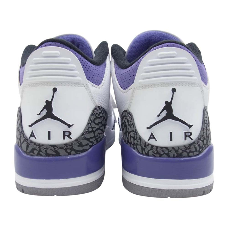 NIKE AIR JORDAN ナイキ ジョーダン CT8532-105 Air Jordan 3 Retro Dark Iris エアジョーダン3 レトロ ダークアイリス ホワイト系 パープル系 27cm【中古】