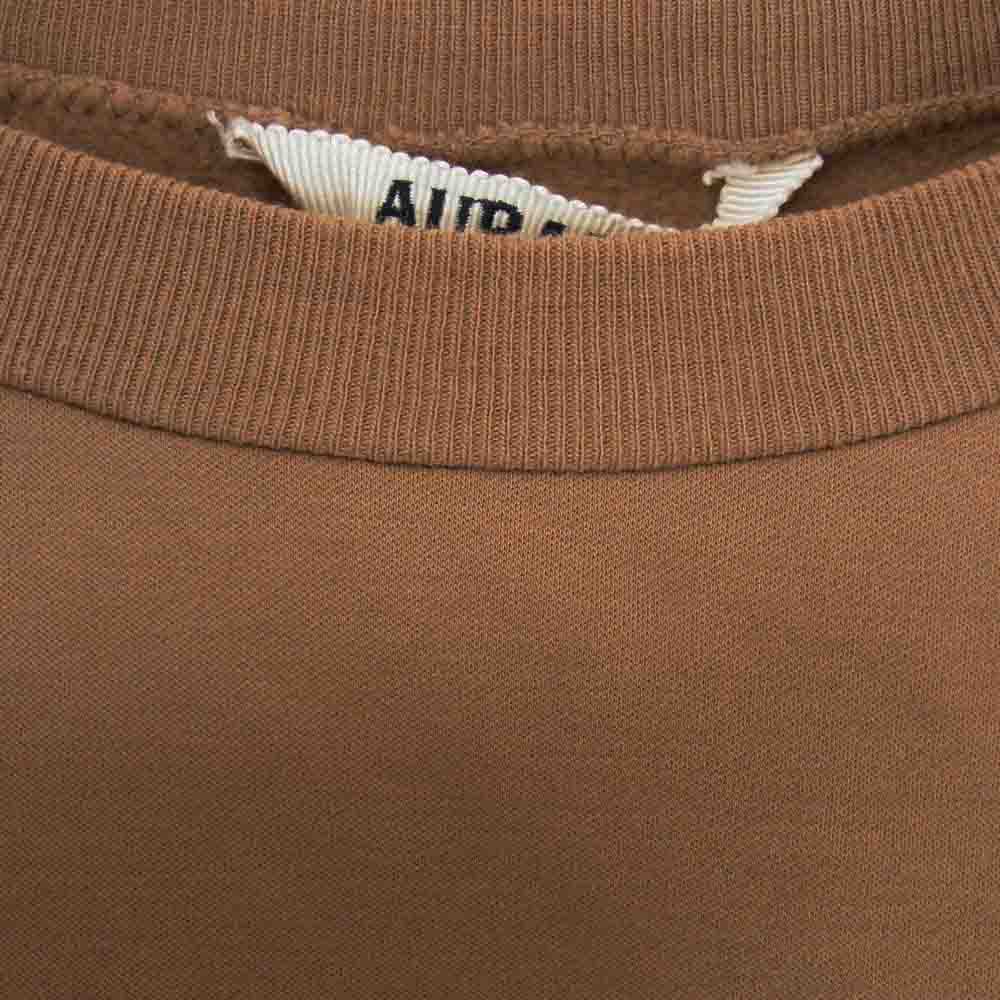AURALEE オーラリー 22AW A22AP01NU ELASTIC HIGH GAUGE SWEAT P/O エラスティック ハイゲージ スウェット トレーナー ブラウン系 3【中古】