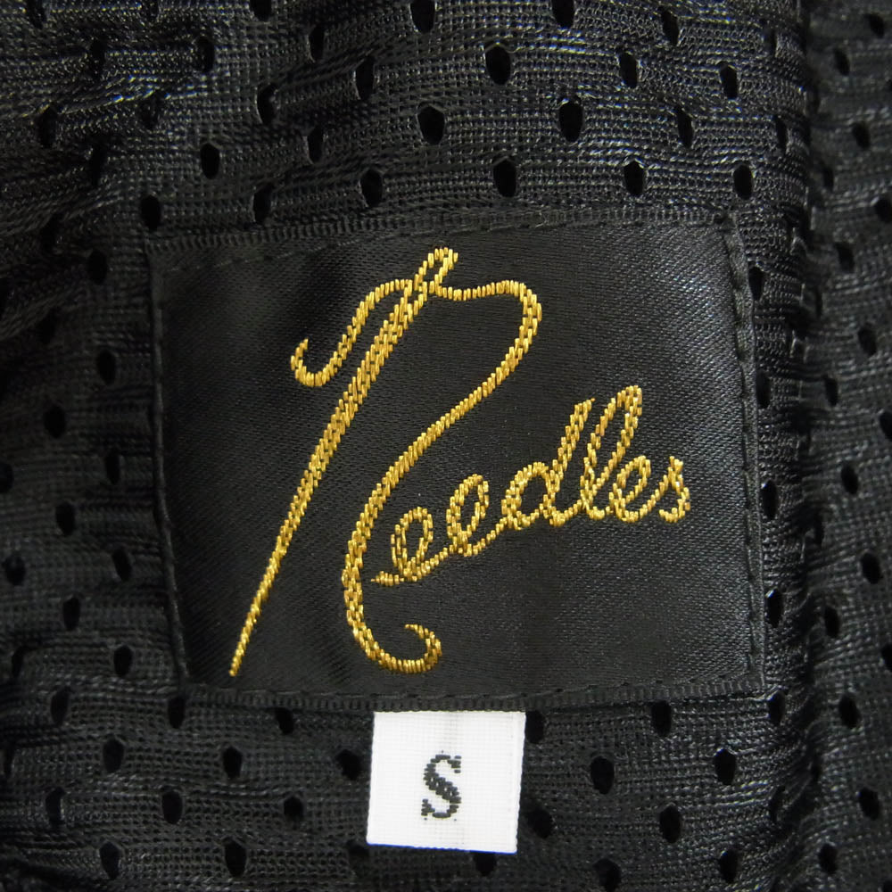 Needles ニードルス EJ199 パピヨン刺繍 サイドライン ナロー トラック パンツ ジャージ パープル系 S【美品】【中古】