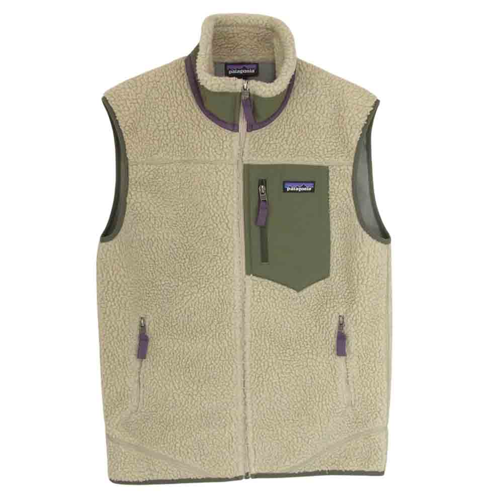 patagonia パタゴニア 18AW 23048 18年製 CLASSIC RETRO-X VEST クラシック レトロ X フリース ベスト カーキ系 S【中古】