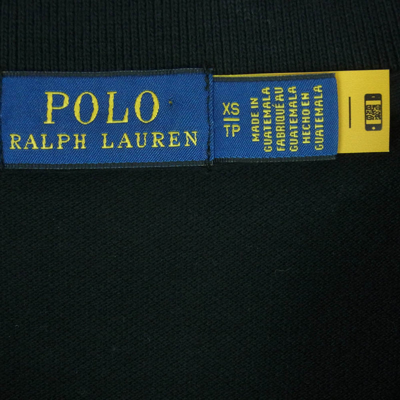 POLO RALPH LAUREN ポロ・ラルフローレン ポニー刺繍 ロゴ刺繍 半袖 ワンピース ブラック系 XS【中古】