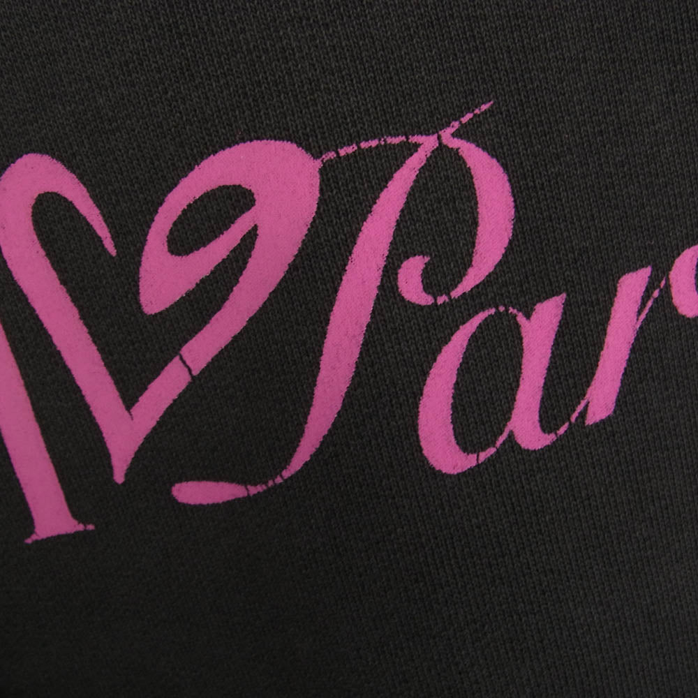 バスケットケース PARIS HOODIE I LOVE PARIS アイラブパリ プルオーバー フーディ パーカー グレー系 XS【中古】