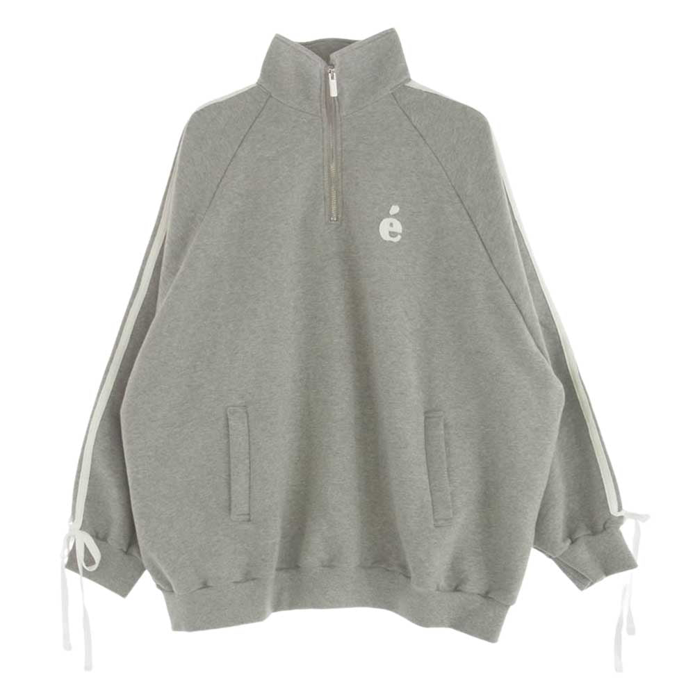 エピヌ e sport line half zip sweat スポーツライン ハーフジップ スウェット プルオーバー グレー系【美品】【中古】