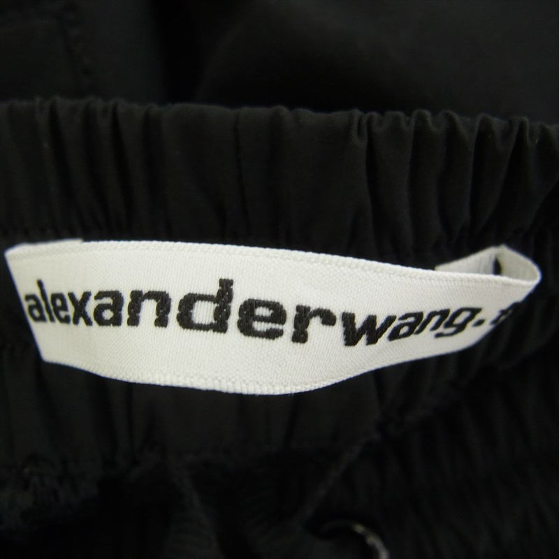 Alexander Wang アレキサンダーワン 534-30371001 TRACK PANT WITH WANG PUFF LOGO パフロゴ トラックパンツ ナイロンパンツ ブラック系 S【美品】【中古】