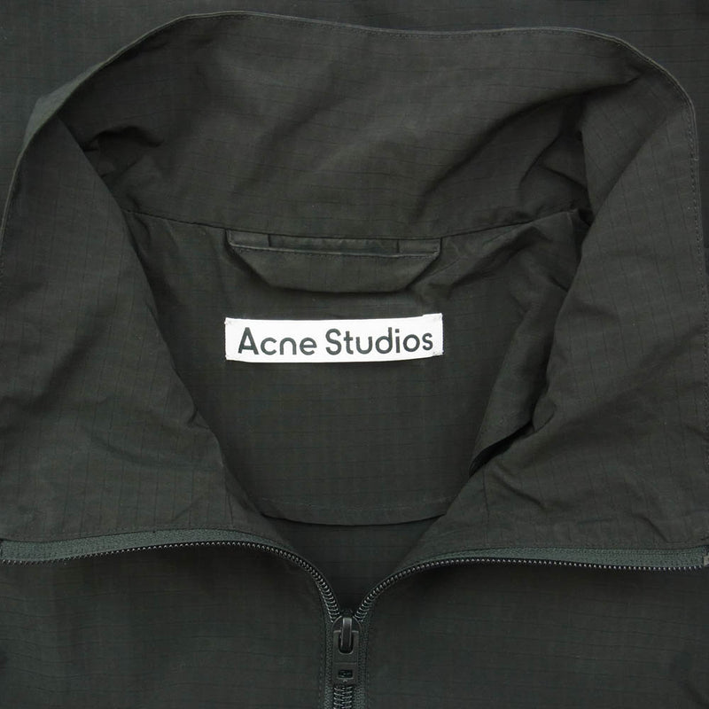 ACNE STUDIOS アクネストゥディオズ 24SS B90742 Ripstop リップストップ ナイロン トラックジャケット ブラック系 48【美品】【中古】