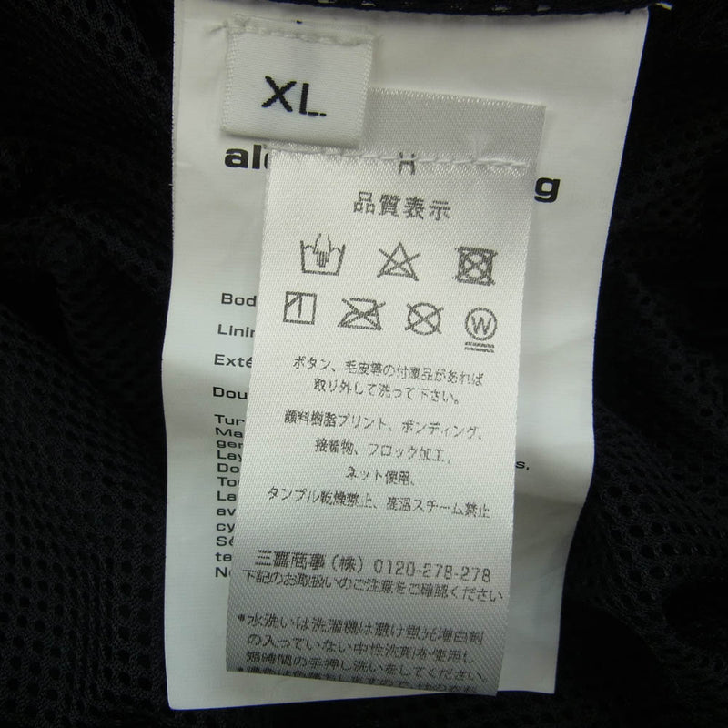 Alexander Wang アレキサンダーワン 534-30310001 COACHES TRACK JACKET WITH WANG PUFF LOGO コーチ パフロゴプリント トラックジャケット ナイロンジャケット ブラック系 XL【極上美品】【中古】