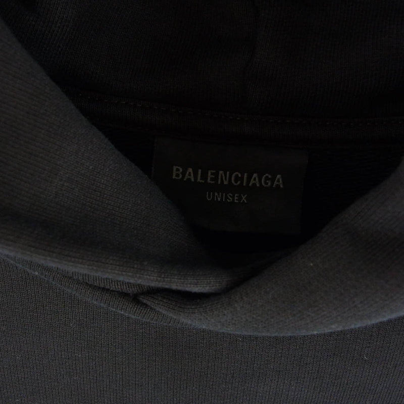 BALENCIAGA バレンシアガ 739024 TQVS7 BEVERLY HILLS HOODIE アーキタイプフリース オーバーサイズ パーカー フーディ ブラック ブラック系 2【中古】