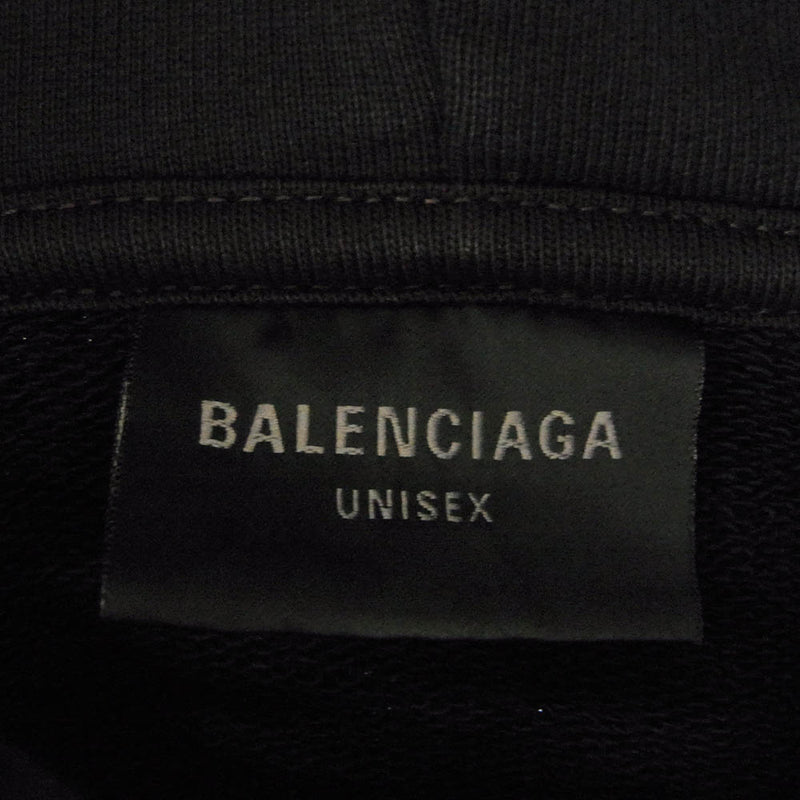 BALENCIAGA バレンシアガ 739024 TQVS7 BEVERLY HILLS HOODIE アーキタイプフリース オーバーサイズ パーカー フーディ ブラック ブラック系 2【中古】