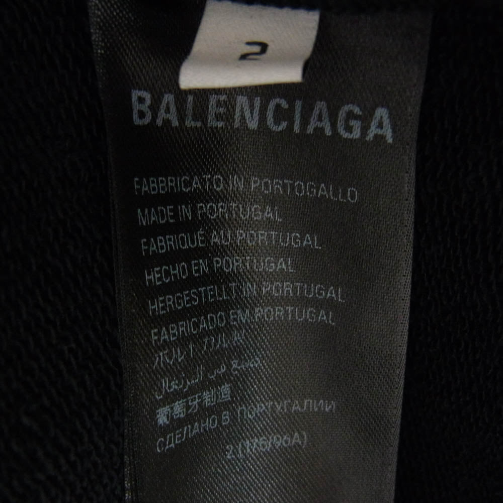 BALENCIAGA バレンシアガ 739024 TQVS7 BEVERLY HILLS HOODIE アーキタイプフリース オーバーサイズ パーカー フーディ ブラック ブラック系 2【中古】