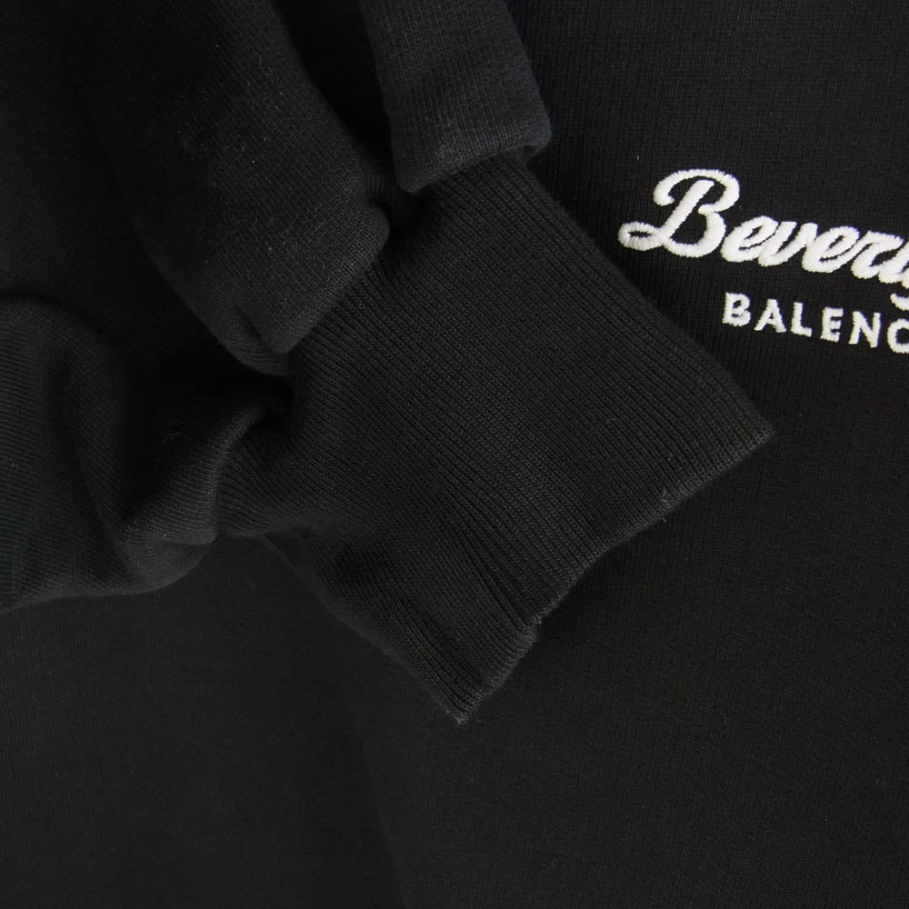 BALENCIAGA バレンシアガ 739024 TQVS7 BEVERLY HILLS HOODIE アーキタイプフリース オーバーサイズ パーカー フーディ ブラック ブラック系 2【中古】