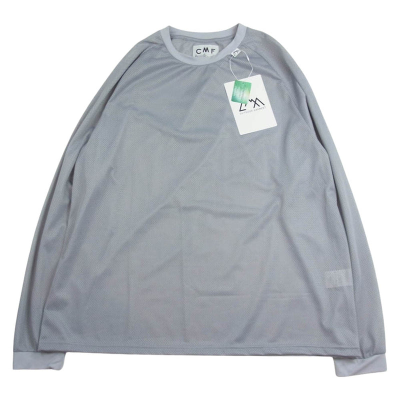 CMF OUTDOOR GARMENT シーエムエフアウトドアガーメント 24AW CMF2401-C07J QUICK DRY MESH TEE クイックドライ メッシュ 長袖 カットソー ロングスリーブ Tシャツ ロンT グレー系 L【新古品】【未使用】【中古】