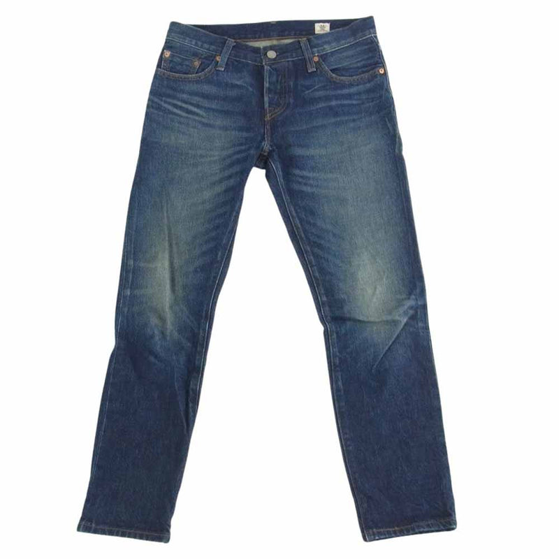 Levi's リーバイス 17804-0063 501CT レディース ボタンフライ カスタム＆テーパード セルビッジコーンデニム ミッドユーズド デニム パンツ インディゴブルー系【中古】