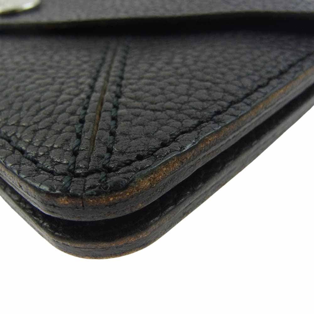 Vivienne Westwood ヴィヴィアンウエストウッド 二つ折り 長財布 ブラック系【中古】