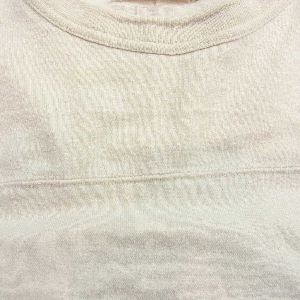 blurhms ブラームス 22AW BHS22F028 Silk Cotton Football Tee シルク コットン フットボール ロングスリーブ 長袖 カットソー Tシャツ ロンT オフホワイト系 3【中古】